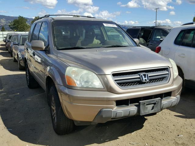 2HKYF18463H608823 - 2003 HONDA PILOT EX GOLD photo 1