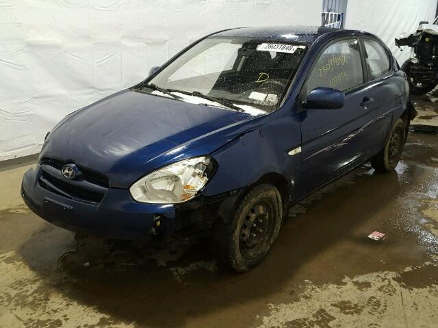 KMHCM3AC6BU201212 - 2011 HYUNDAI ACCENT GL BLUE photo 2