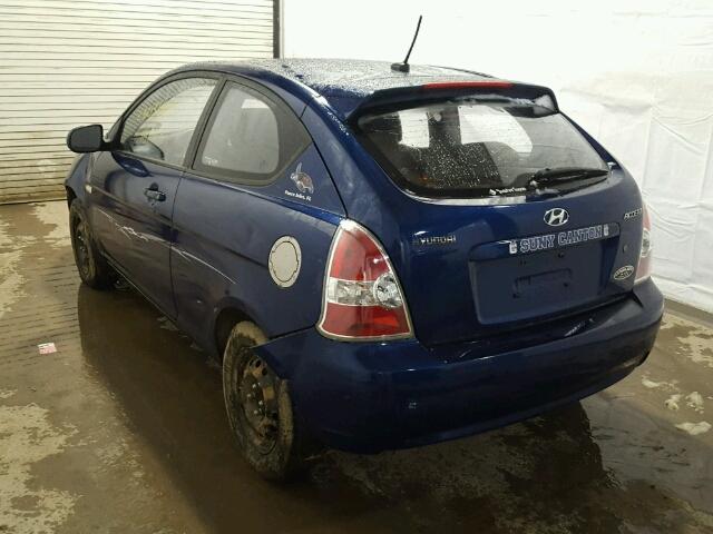 KMHCM3AC6BU201212 - 2011 HYUNDAI ACCENT GL BLUE photo 3