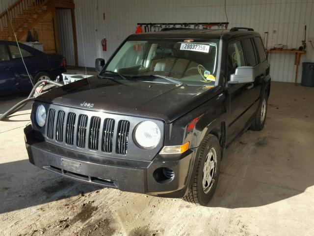 1J8FF28W18D531749 - 2008 JEEP PATRIOT SP BLACK photo 2