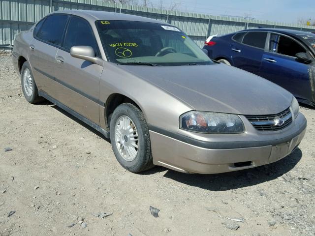 2G1WF55K519217558 - 2001 CHEVROLET IMPALA GOLD photo 1