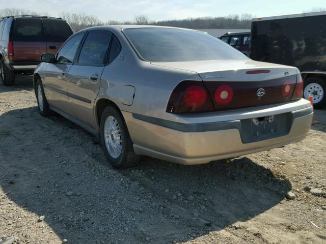 2G1WF55K519217558 - 2001 CHEVROLET IMPALA GOLD photo 3