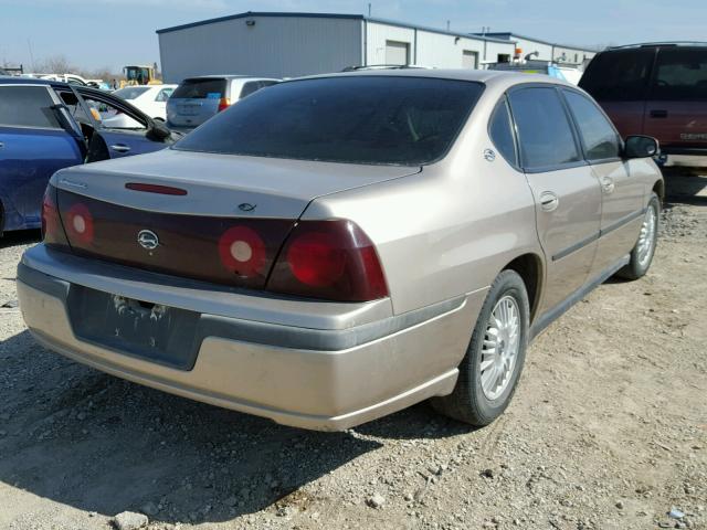 2G1WF55K519217558 - 2001 CHEVROLET IMPALA GOLD photo 4