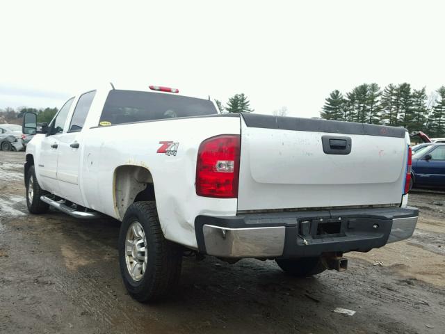 1GCHK33K08F109059 - 2008 CHEVROLET SILVERADO WHITE photo 3