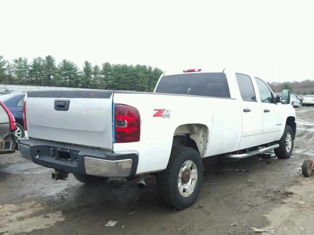 1GCHK33K08F109059 - 2008 CHEVROLET SILVERADO WHITE photo 4