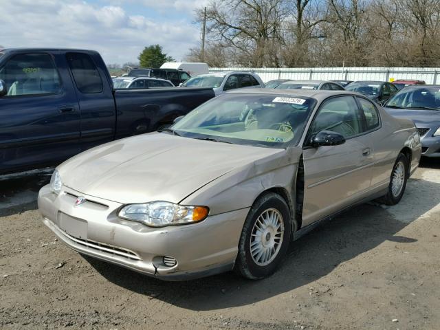 2G1WW12E829296491 - 2002 CHEVROLET MONTE CARL BEIGE photo 2