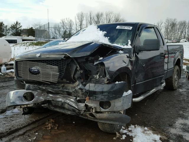 1FTPX14586NB27435 - 2006 FORD F150 BLACK photo 2