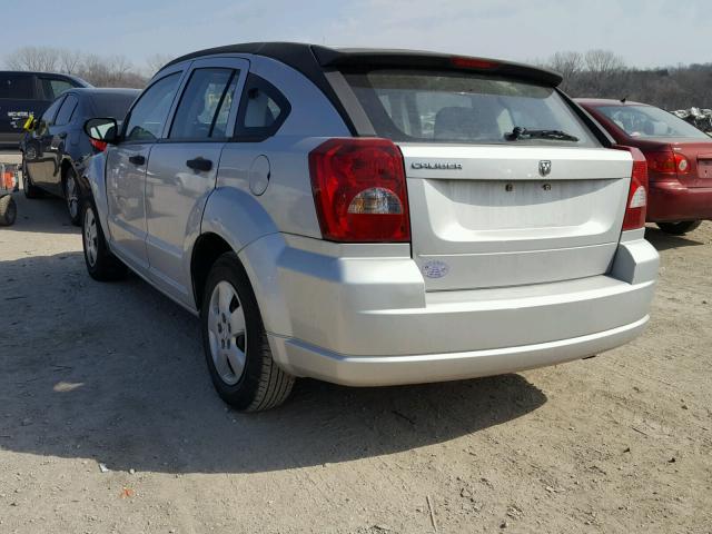 1B3HB28B77D507559 - 2007 DODGE CALIBER SILVER photo 3