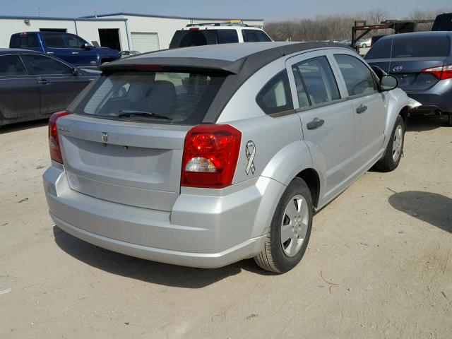 1B3HB28B77D507559 - 2007 DODGE CALIBER SILVER photo 4