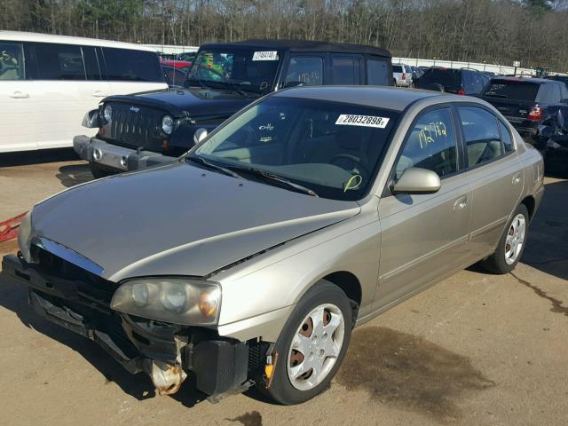 KMHDN46D75U937766 - 2005 HYUNDAI ELANTRA GL GOLD photo 2