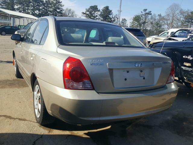 KMHDN46D75U937766 - 2005 HYUNDAI ELANTRA GL GOLD photo 3