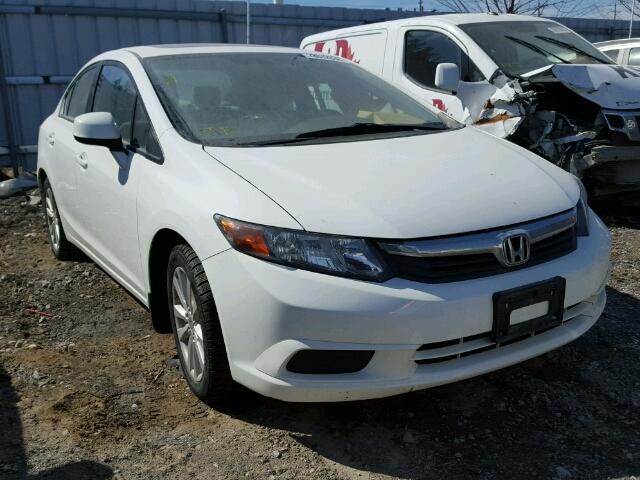 2HGFB2F94CH111934 - 2012 HONDA CIVIC EXL WHITE photo 1