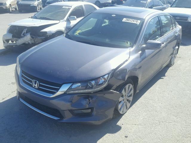 1HGCR3F87FA028190 - 2015 HONDA ACCORD EXL GRAY photo 2