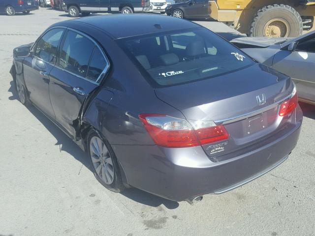 1HGCR3F87FA028190 - 2015 HONDA ACCORD EXL GRAY photo 3