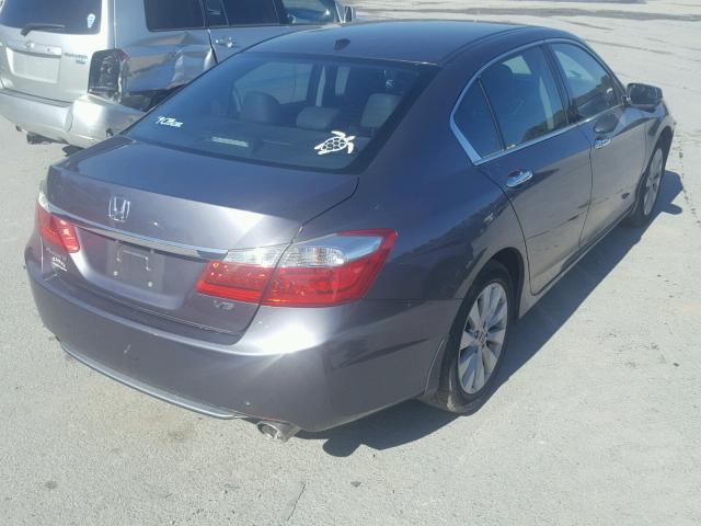 1HGCR3F87FA028190 - 2015 HONDA ACCORD EXL GRAY photo 4