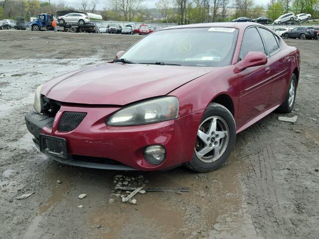 2G2WS522741131487 - 2004 PONTIAC GRAND PRIX RED photo 2