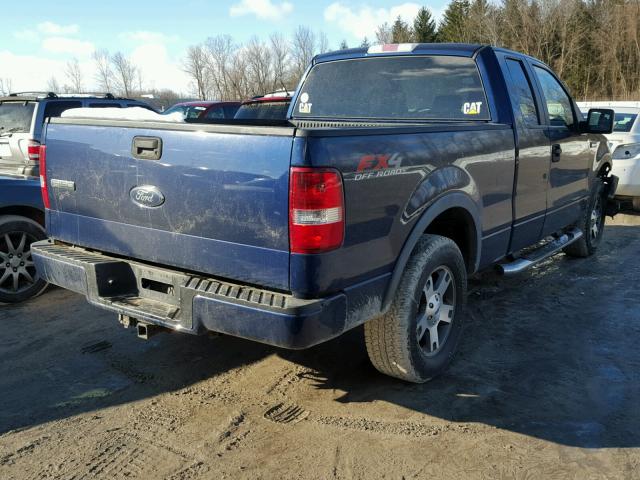 1FTPX14557FB16694 - 2007 FORD F150 BLUE photo 4