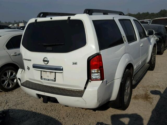 5N1AR1NN8AC607344 - 2010 NISSAN PATHFINDER WHITE photo 4