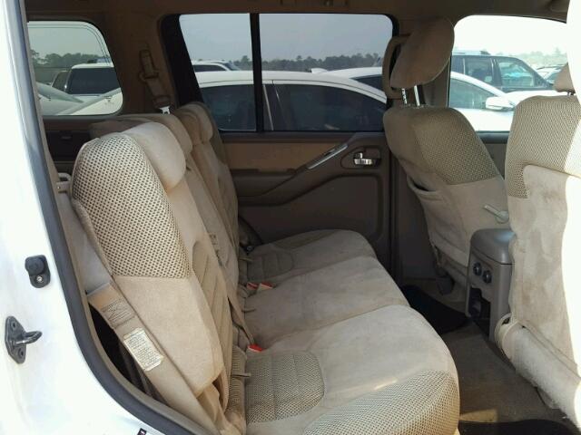 5N1AR1NN8AC607344 - 2010 NISSAN PATHFINDER WHITE photo 6
