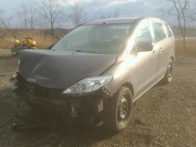 JM1CR2WL6A0382133 - 2010 MAZDA 5 CHARCOAL photo 2