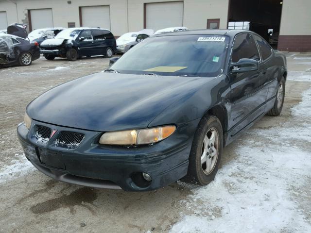 1G2WP12K6XF286619 - 1999 PONTIAC GRAND PRIX GREEN photo 2