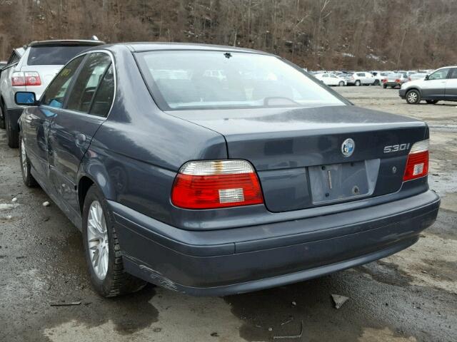 WBADT63401CF00346 - 2001 BMW 530 I AUTO GRAY photo 3