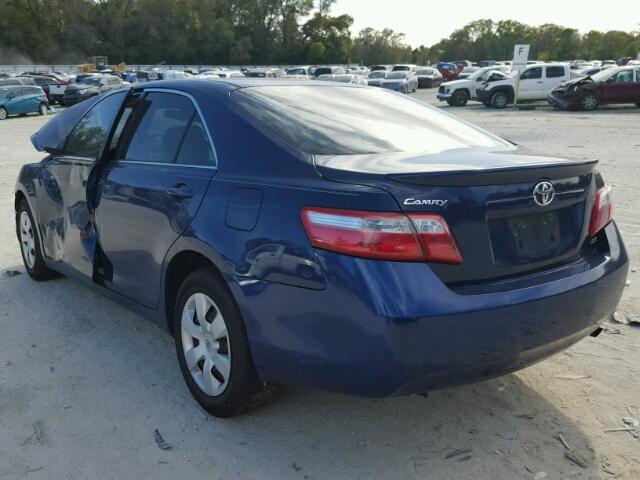 JTNBE46K673095811 - 2007 TOYOTA CAMRY NEW BLUE photo 3