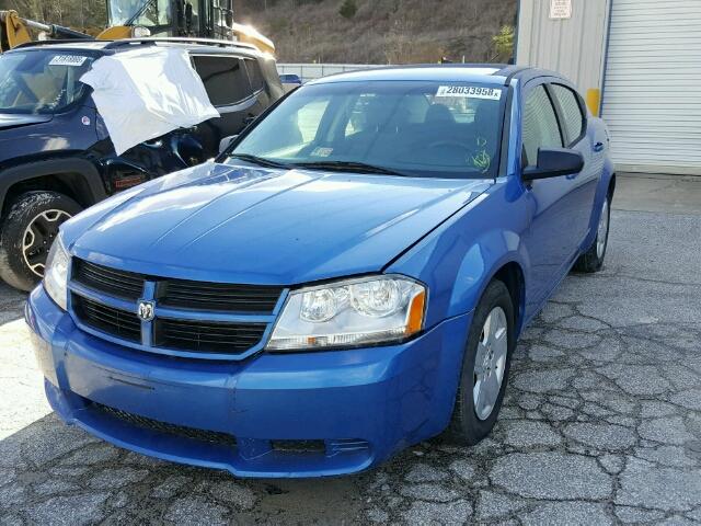 1B3LC46R58N670564 - 2008 DODGE AVENGER SE BLUE photo 2