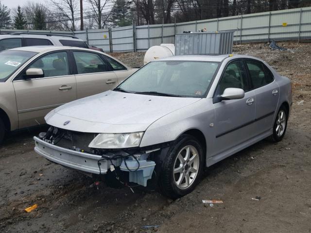 YS3FD49Y471115762 - 2007 SAAB 9-3 2.0T SILVER photo 2