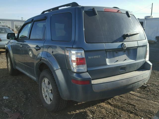 4M2CN9B77AKJ24053 - 2010 MERCURY MARINER BLUE photo 3