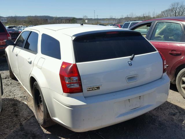 2D4FV47T18H221412 - 2008 DODGE MAGNUM WHITE photo 3