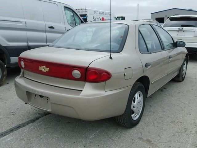 1G1JC52F847111329 - 2004 CHEVROLET CAVALIER TAN photo 4