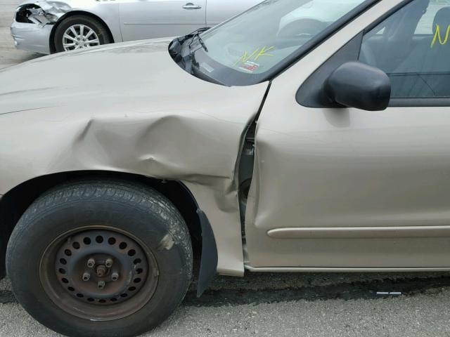 1G1JC52F847111329 - 2004 CHEVROLET CAVALIER TAN photo 9