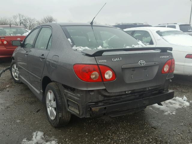 2T1BR32E37C816614 - 2007 TOYOTA COROLLA CE GRAY photo 3