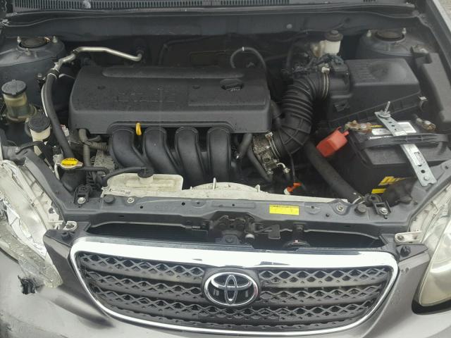 2T1BR32E37C816614 - 2007 TOYOTA COROLLA CE GRAY photo 7