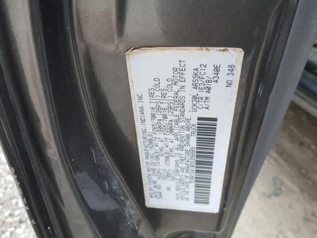 5TBRT34103S356865 - 2003 TOYOTA TUNDRA ACC GRAY photo 10