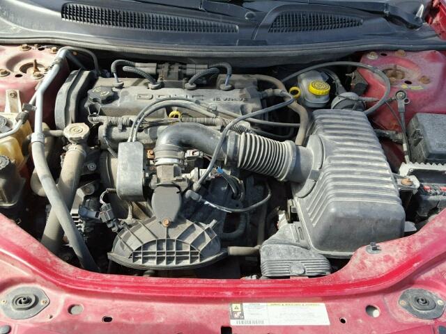 1C3EL45X36N285951 - 2006 CHRYSLER SEBRING RED photo 7