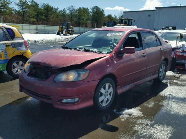 2T1BR32E68C913727 - 2008 TOYOTA COROLLA CE RED photo 2