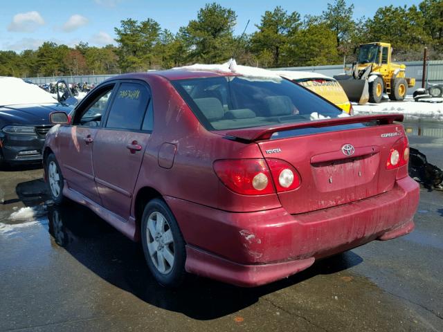 2T1BR32E68C913727 - 2008 TOYOTA COROLLA CE RED photo 3