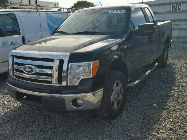 1FTFX1CF5BFD36755 - 2011 FORD F150 SUPER BLACK photo 2