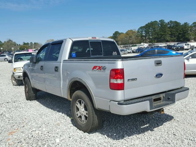 1FTPW14565KF00880 - 2005 FORD F150 SUPER SILVER photo 3