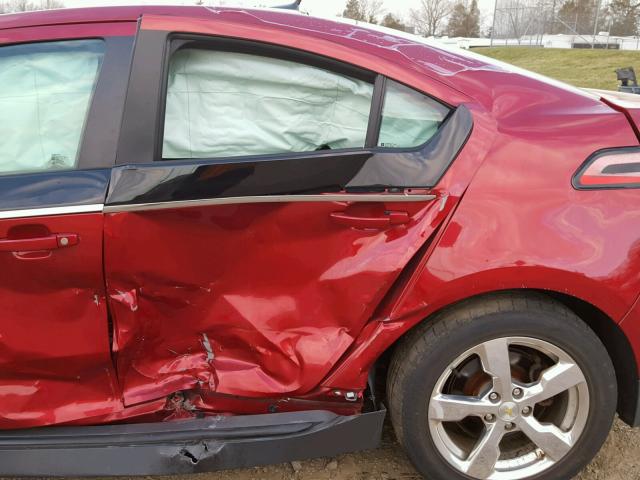 1G1RD6E47BU100403 - 2011 CHEVROLET VOLT RED photo 10