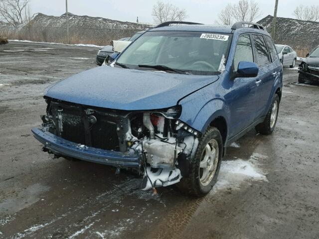 JF2SH63639H722065 - 2009 SUBARU FORESTER 2 BLUE photo 2