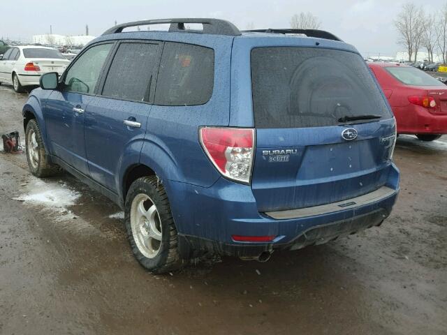 JF2SH63639H722065 - 2009 SUBARU FORESTER 2 BLUE photo 3