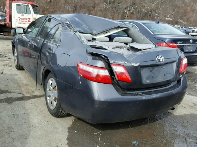 4T1BE46K39U295266 - 2009 TOYOTA CAMRY BASE GRAY photo 3