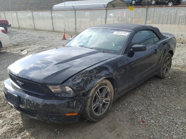 1ZVBP8EN6A5113265 - 2010 FORD MUSTANG BLACK photo 2