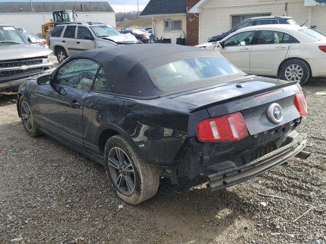 1ZVBP8EN6A5113265 - 2010 FORD MUSTANG BLACK photo 3