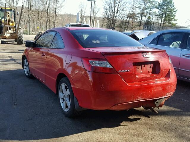 2HGFG1Z908H574713 - 2008 HONDA CIVIC EXL 红色 照片 3