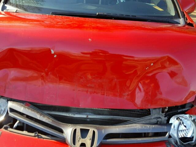 2HGFG1Z908H574713 - 2008 HONDA CIVIC EXL RED photo 7