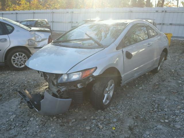 2HGFG11878H527588 - 2008 HONDA CIVIC EX SILVER photo 2